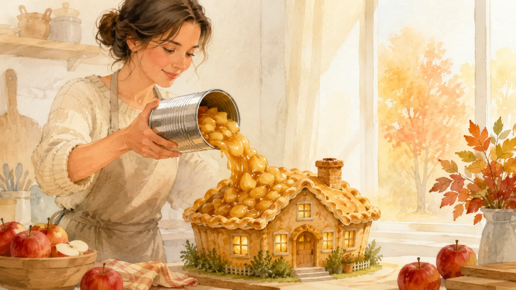 How to Make a Apple Pie with Canned Filling