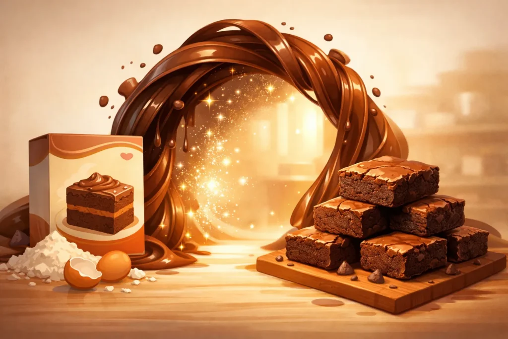 How to Turn a Box Cake Mix Into Brownies